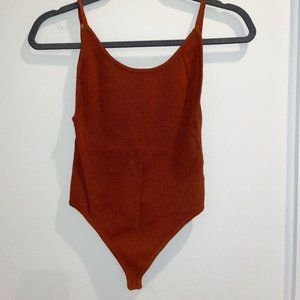 Tan Low Back Bodysuit